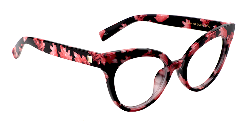 Elegant Floral Cat Eye Glasses ▏Vooglam Eyeglasses 6