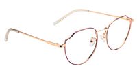 Vogue Metal Purple Cat Eyeglasses | Vooglam Optical