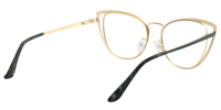 Georgia - Cat Eye Green Glasses│Vooglam Side View
