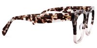 Carole - Rectangle Two-tone Tortoise Glasses | Vooglam 