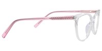 Debra Oval Transparent Pink Glasses - 5