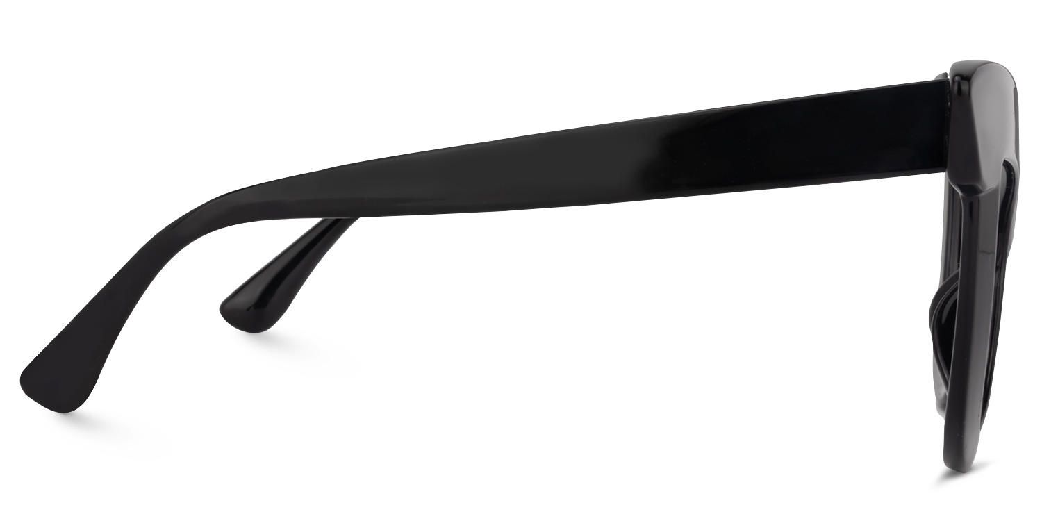 Cat Eye Black Eyeglasses by Vooglam.com - Product View 4