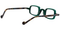 Aurth Rectangle Dark/Green Eyeglasses - 4