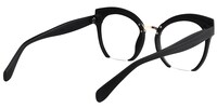 Mercedes Browline Black Eyeglasses - 4