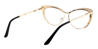 Annabelle - Cat Eye Black Eyeglasses | Vooglam Side View