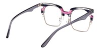 Cordelia Browline Purple Eyeglasses - 4