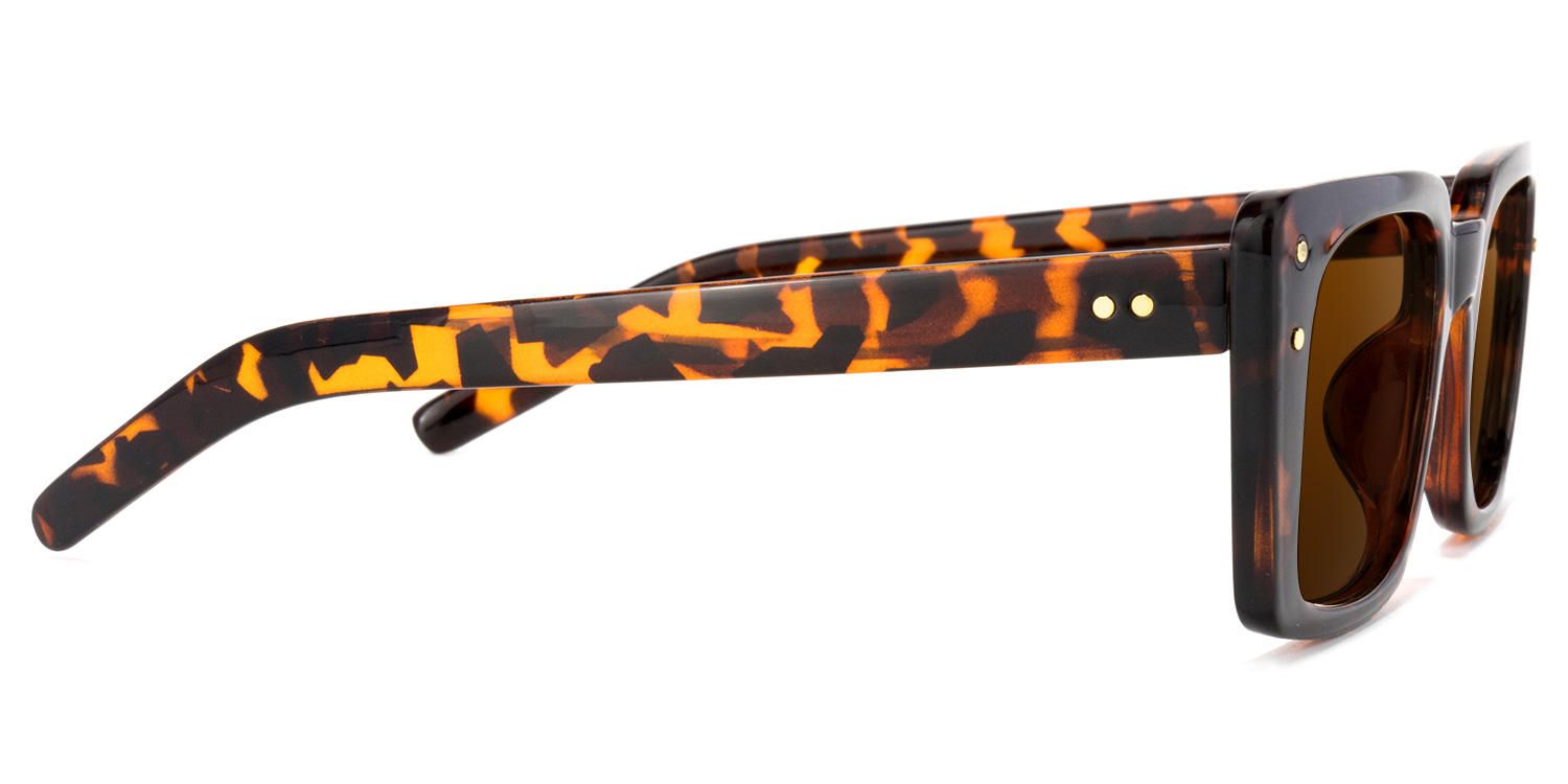 Rectangle Tortoise Sunglasses | Vooglam.com 4