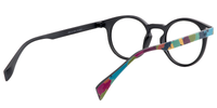 Minnie - Funky Artsy Multicolored Eyeglasses Oval Shape | Vooglam Side View