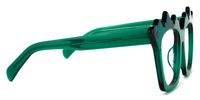 Geometric Dark/Green Eyeglasses | Vooglam.com