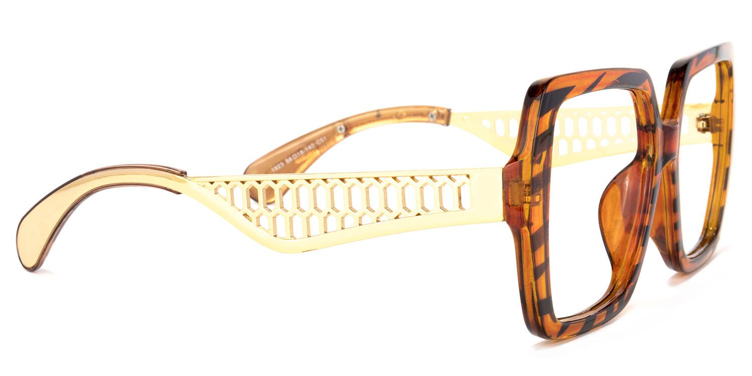 Square Tiger/Pattern Eyeglasses | Vooglam.com 4