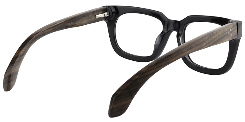 Arlene Rectangle Black Eyeglasses - 4