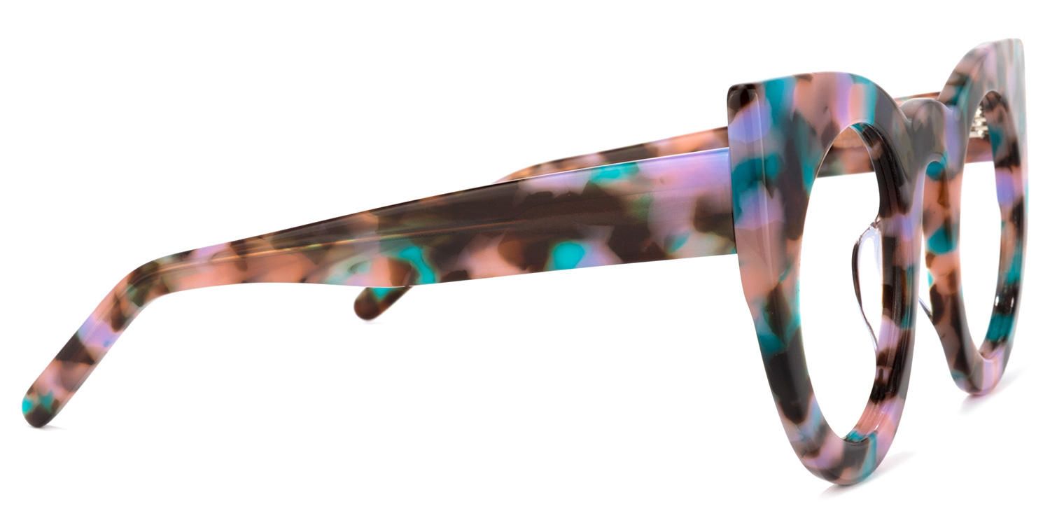 Cadence - Cat Eye Floral Eyeglasses | Vooglam 4