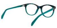 Nell Oval Peacock/Green Eyeglasses - 4
