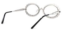 Ingra - Chic Retro-Inspired Glasses with Rhinestones | Vooglam Side View