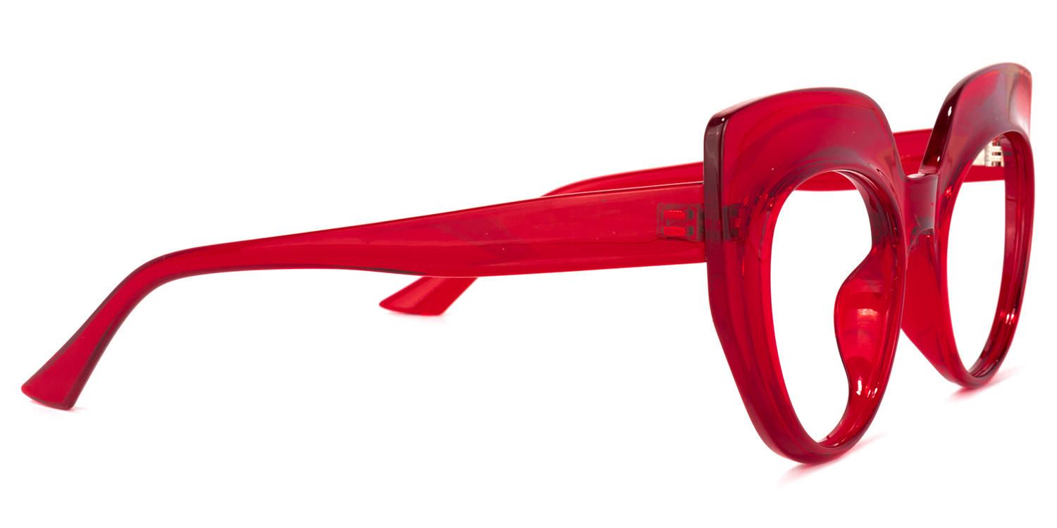 Cat Eye Red Eyeglasses | Vooglam.com 7