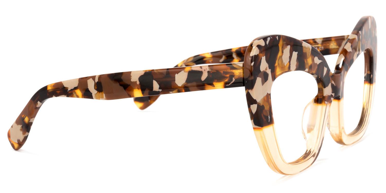 Zuzanna - Chic Tortoise Cat-Eye Designer Glasses | Vooglam 4