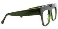 Rectangle Dark/Green Eyeglasses | Vooglam.com 