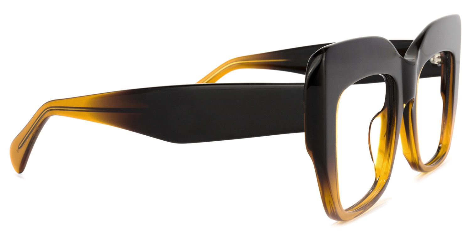 Square Brown Eyeglasses | Vooglam.com 4