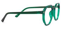 Adela - Geometric Green Eyeglasses - 4