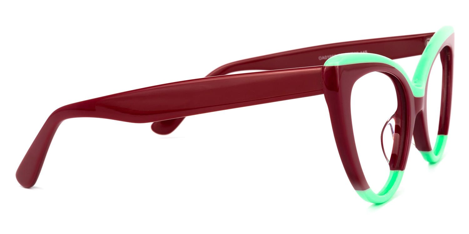 Cat Eye Wine/Red Eyeglasses | Vooglam.com 7