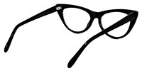 Madeline - Cat Eye Black White Pattern Glasses - 3