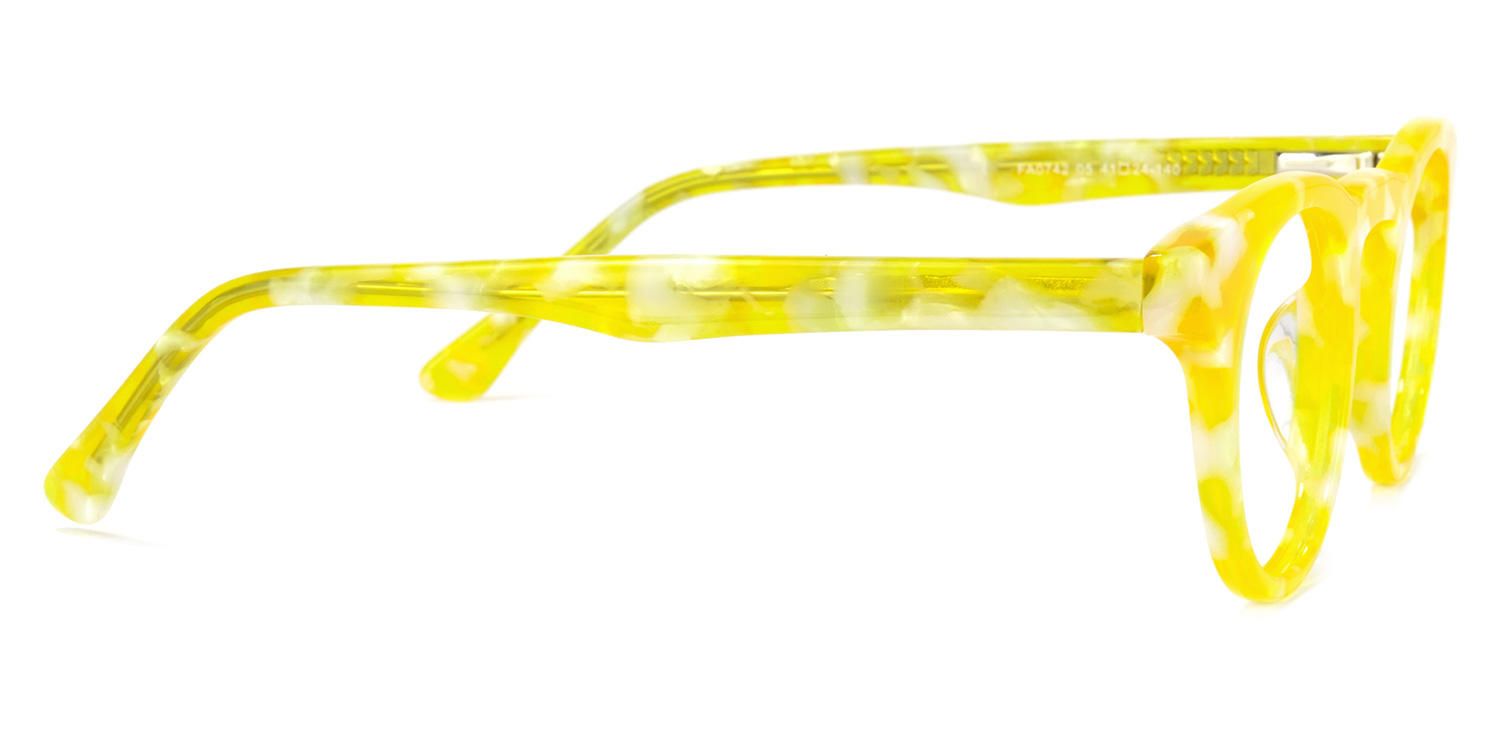 Round Yellow Eyeglasses | Vooglam.com 4