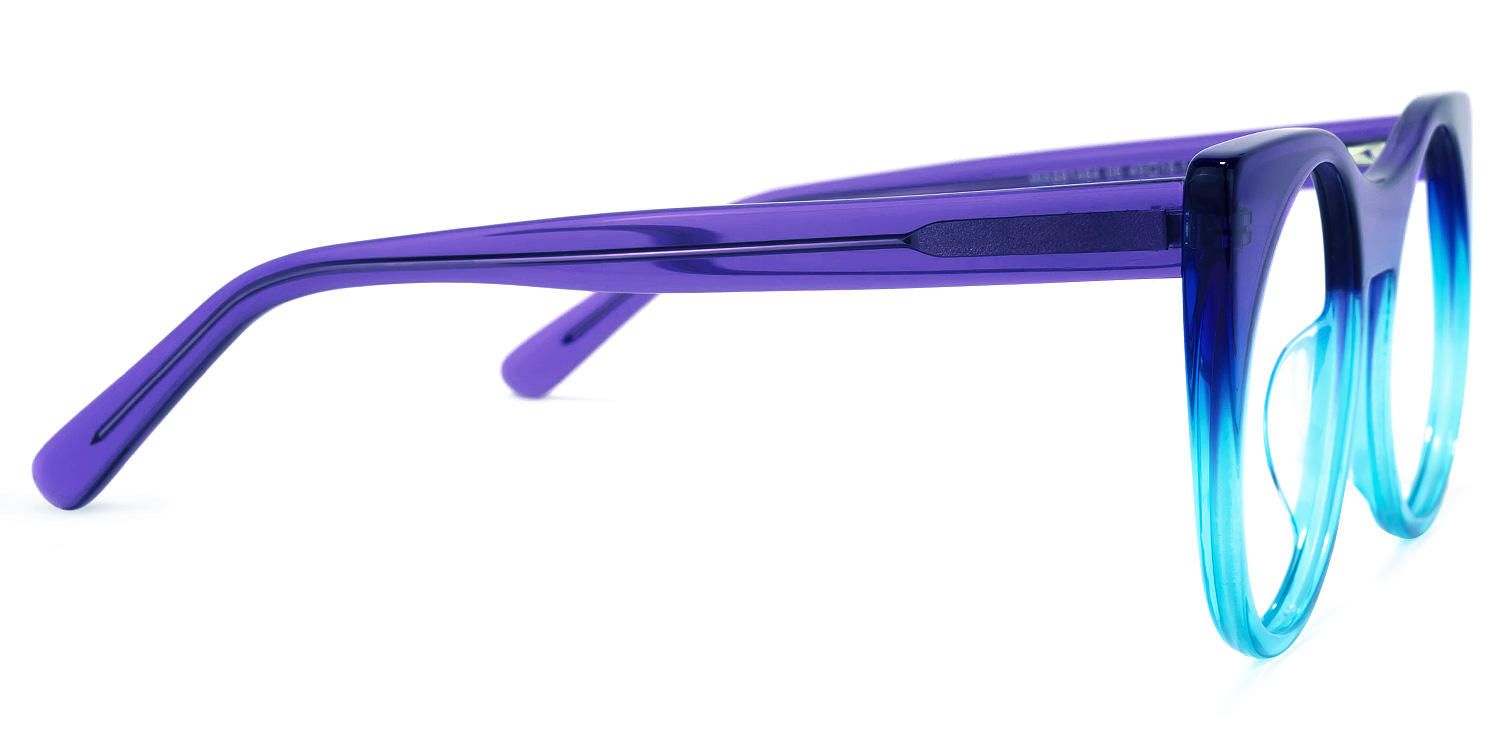 Round Blue Eyeglasses | Vooglam.com 4