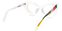 Weslie - Cat Eye Multicoloured Eyeglasses | Vooglam Side View
