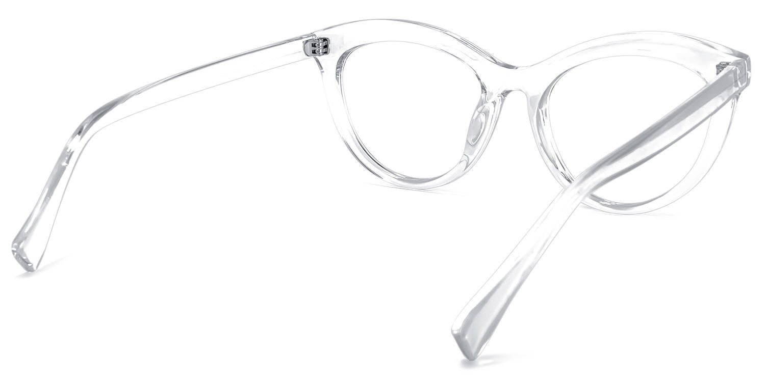 Cat Eye Crystal Eyeglasses | Vooglam.com Side View