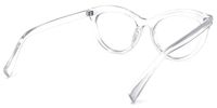 Cat Eye Crystal Eyeglasses | Vooglam.com Side View