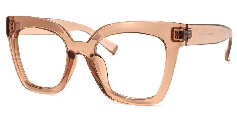 Naila - Square Tawny Stylish Frames | Vooglam