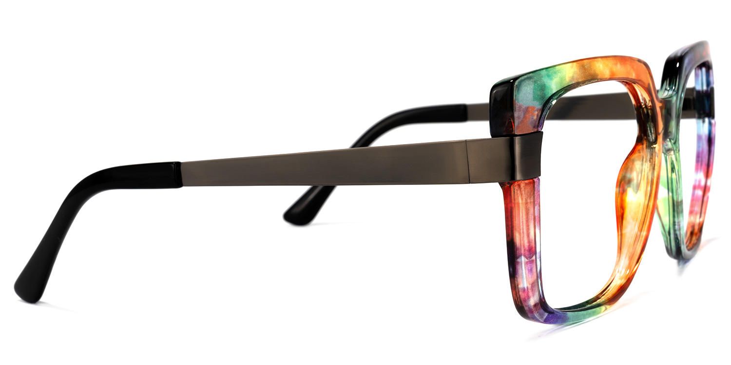 Ayomide - Square Multicolor Eyeglasses | Vooglam 4