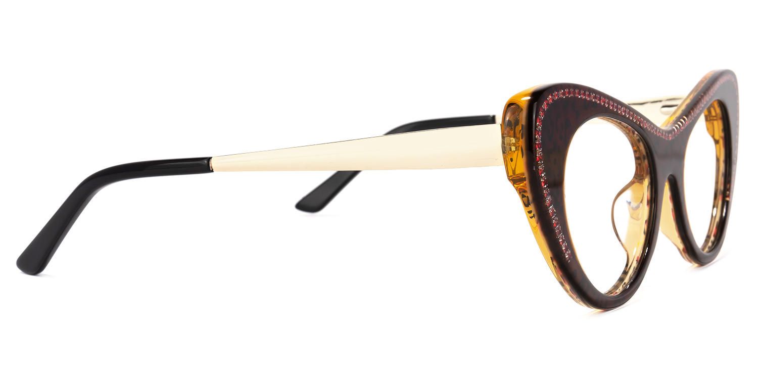 Cat Eye Leopard Eyeglasses | Vooglam 4