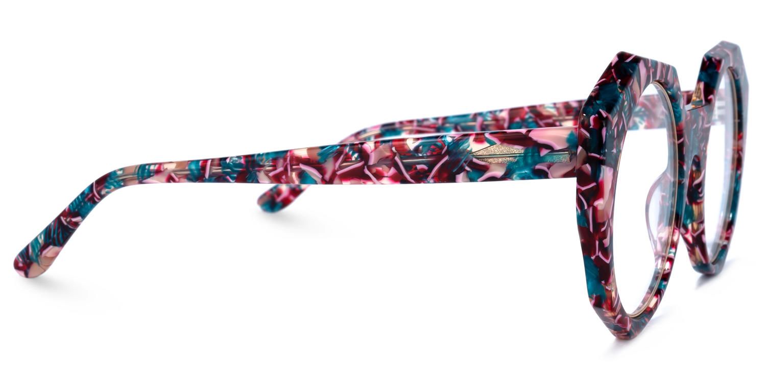 Geometric Floral Eyeglasses | Vooglam.com 4