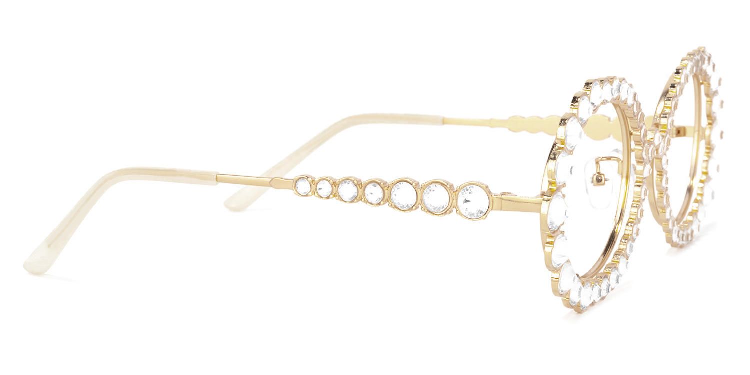 Ingra - Chic Retro-Inspired Glasses with Rhinestones | Vooglam 4