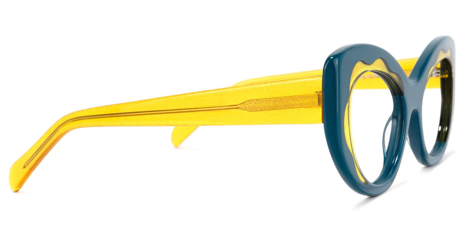 Nutana - Cat Eye Peacock/Blue Eyeglasses product detail 4
