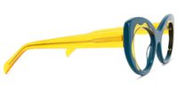 Cat Eye Peacock/Blue Eyeglasses | Vooglam.com 