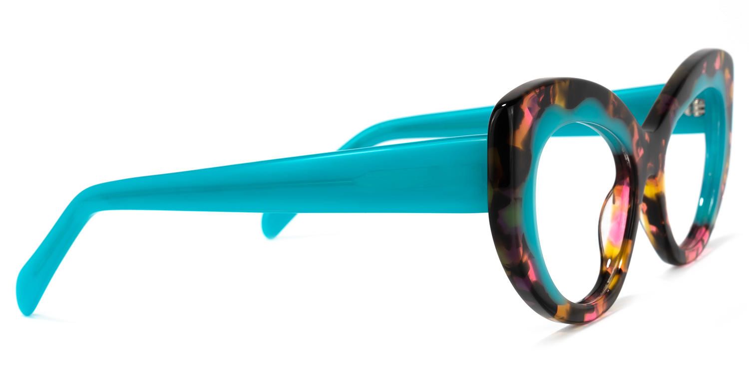 Cat Eye Floral Eyeglasses | Vooglam.com 4
