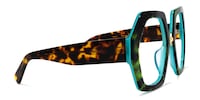 Keira - Geometric Dark/Green Eyeglasses - 4