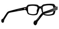Roxy - Rectangle Black/White Eyeglasses | Vooglam Side View