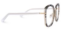 Square Snake/Skin Eyeglasses | Vooglam.com 