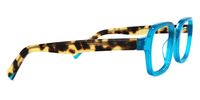 Rectangle Blue Eyeglasses | Vooglam.com 