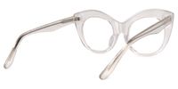 Cat Eye Crystal Eyeglasses | Vooglam.com Side View