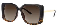 Square Tortoise Sunglasses | Vooglam.com Front View