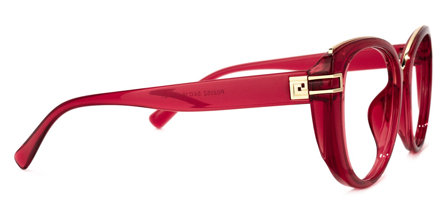 Bessie - Oval Wine/Red Eyeglasses product detail 4
