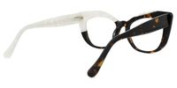 Marian - Geometric White Eyeglasses | Vooglam Side View