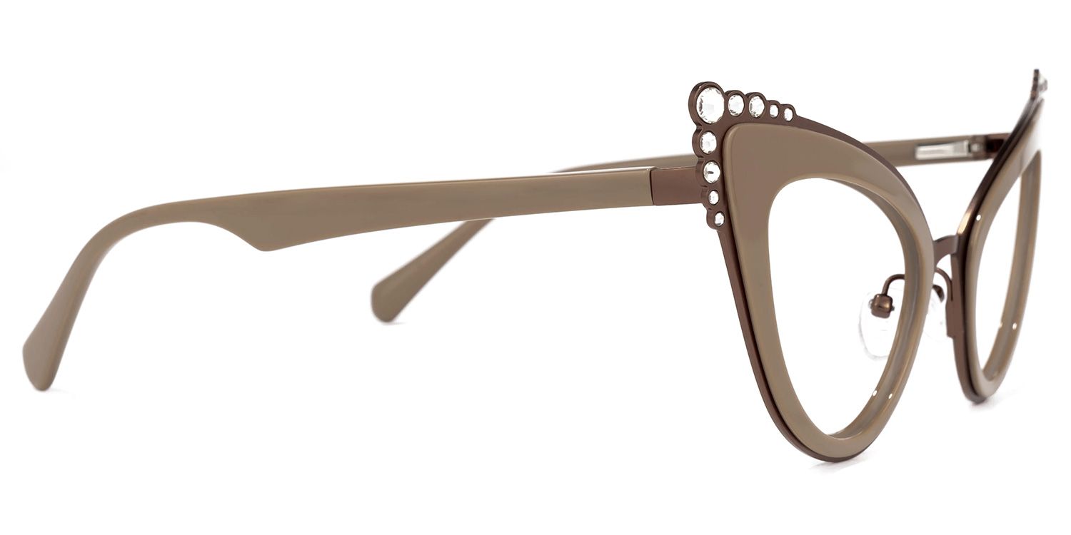Magdaleno - Cat Eye Brown Eyeglasses | Vooglam 4