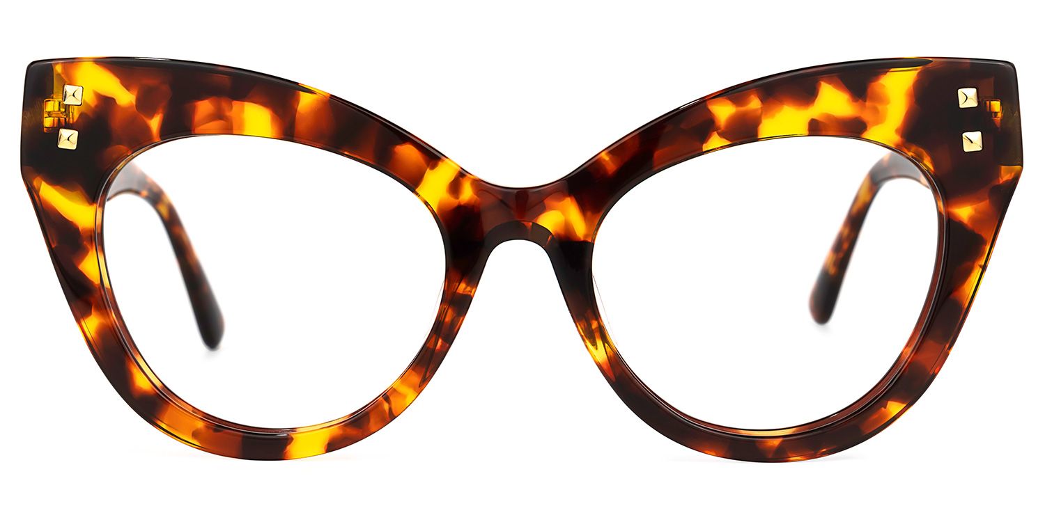 Mancilla - Cat Eye Tortoise Eyeglasses | Vooglam Angle View