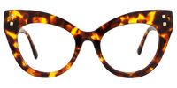 Mancilla - Cat Eye Tortoise Eyeglasses | Vooglam Angle View