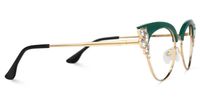 Portia - Browline Green Eyeglasses | Vooglam 